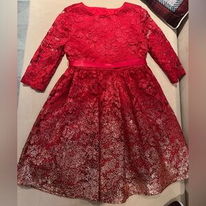 Like New - Red Sparkly Christmas Dress